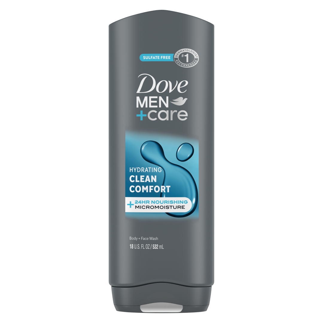 DOVE MEN+CARE BODY & FACE WASH CLEAN COMFORT 250ML